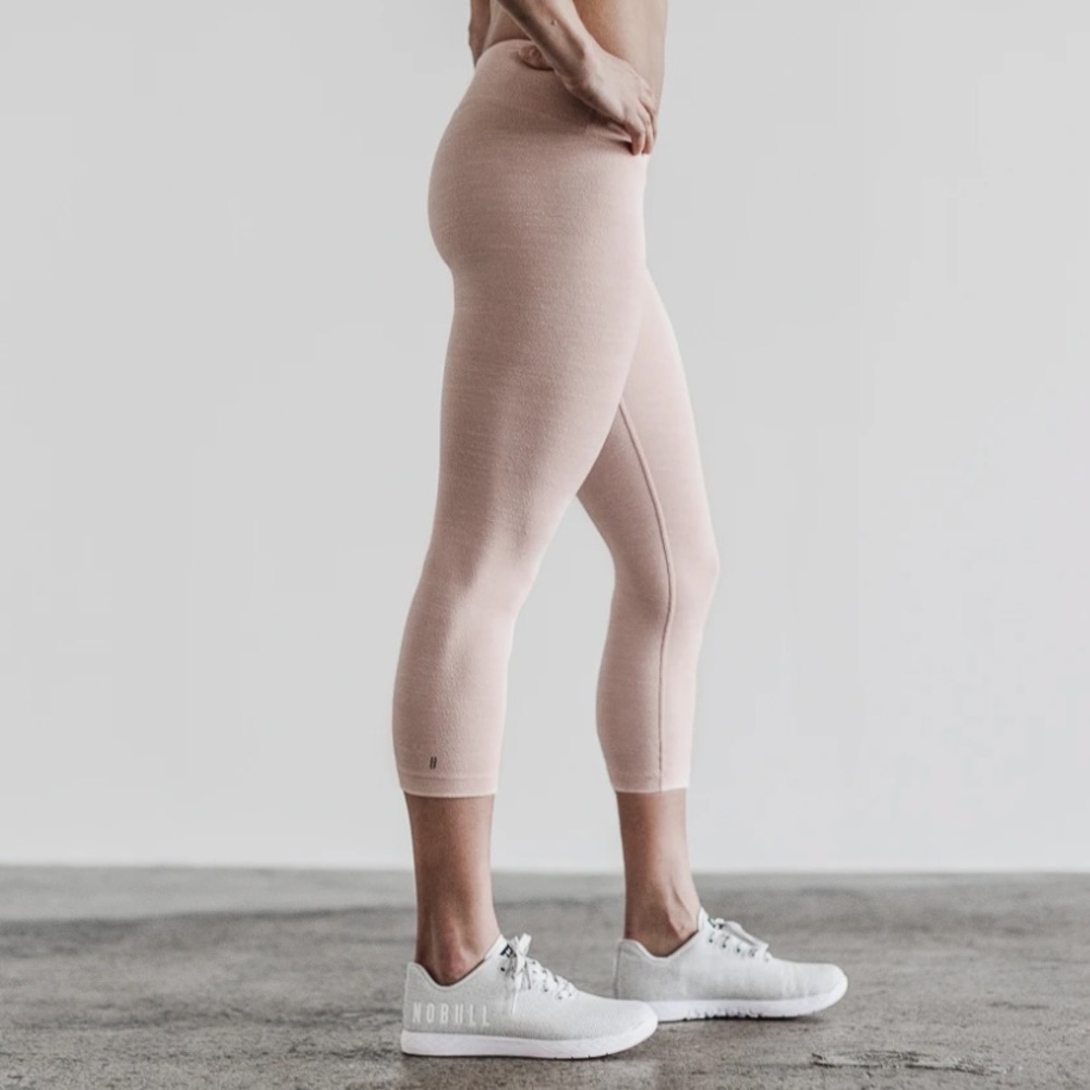 Like New NOBULL Rose Crop Leggings